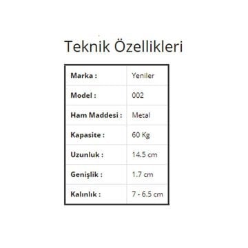 Yeniler 002 İç Kapak Mekanizma 1 Takım 60 KG