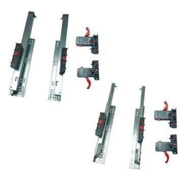 Samet Smart Slide Bas Aç Çekmece Rayı Kısmi Açılım - 40 cm