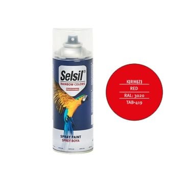 Selsil Rainbow 400 ml Sprey Boya Kırmızı