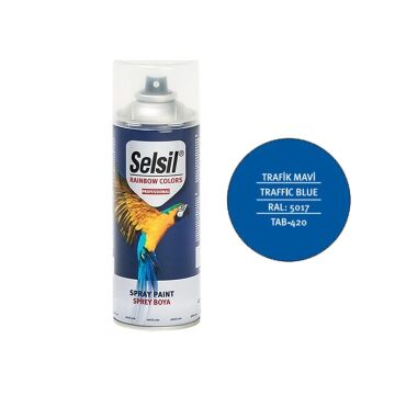 Selsil Rainbow 400 ml Sprey Boya Trafik Mavisi