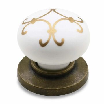 Eymen Polimer Osmanlı Desen Düğme Kulp Altın