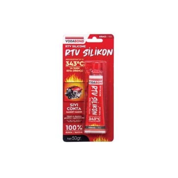 Vodaseal Rtv Isı Silikonu Kırmızı 50 Gr