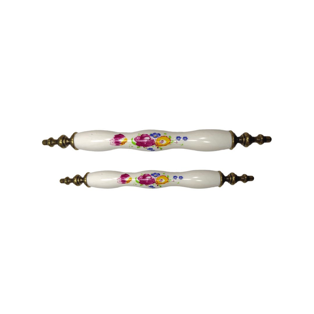 Lider Kırmızıgül Antik Sarı Polimer Mobilya Kulp 128 mm