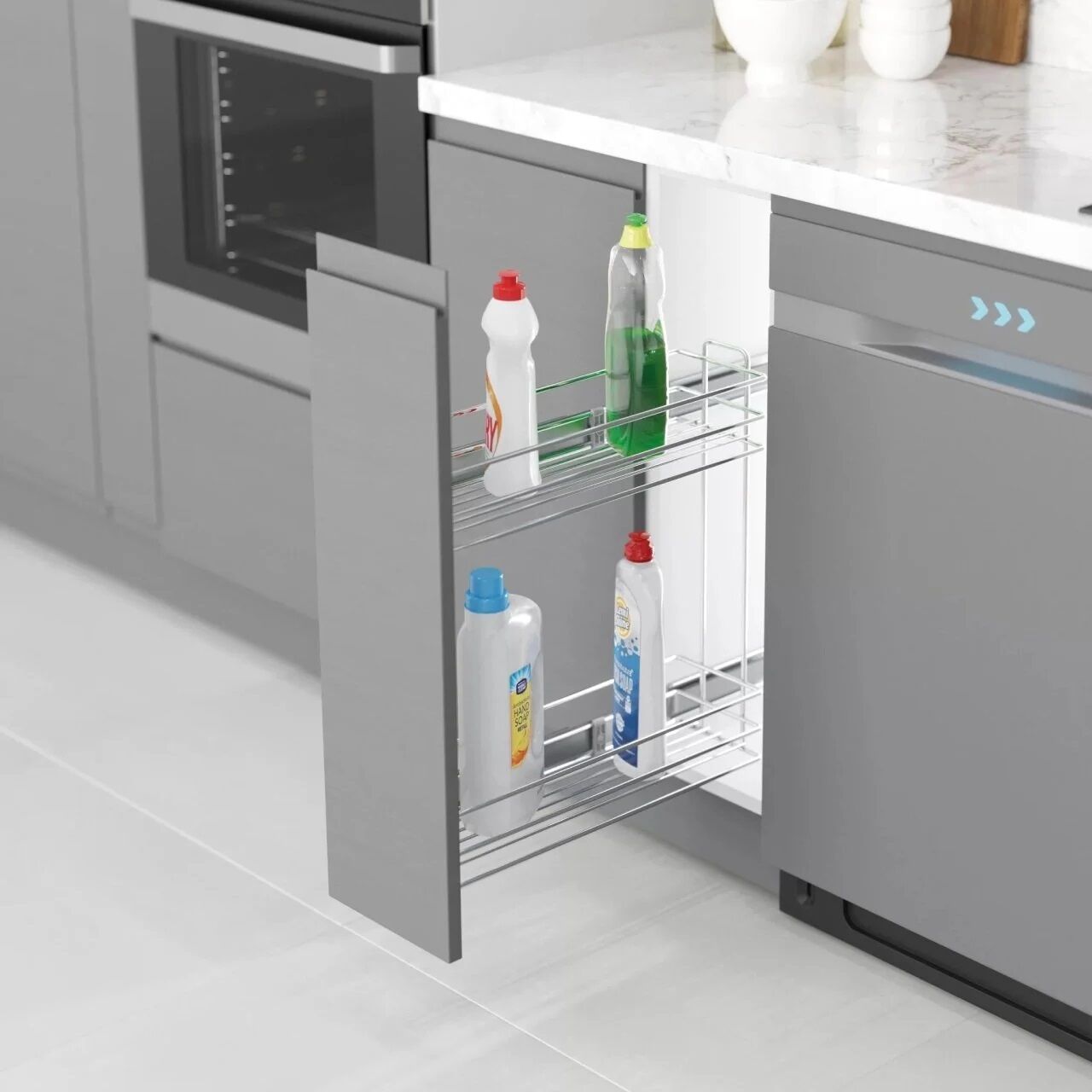 Starax Yandan Raylı Şişelik ve Deterjanlık 2214 / 26 cm