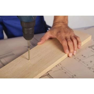 Akdeniz-Kraft Yıldız Nikel Sunta Vidası 3.5 x 40 mm - 100 Adet