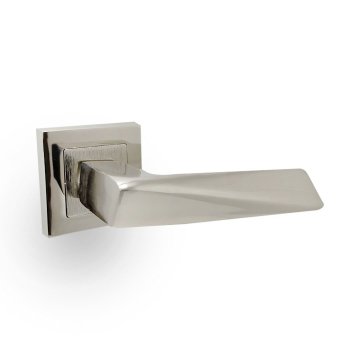 Nobel Penta Nikel Saten Kare Rozetli Dış Kapısı