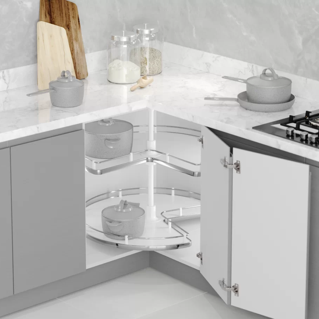 Starax 3/4 Döner Sepet Takımı 3024 Ahşap Tabanlı / 74 cm