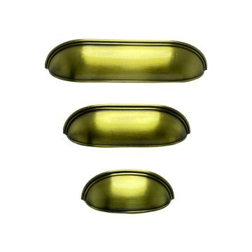 Dekor Çanak Tas Kulp Antik Sarı - 64 mm