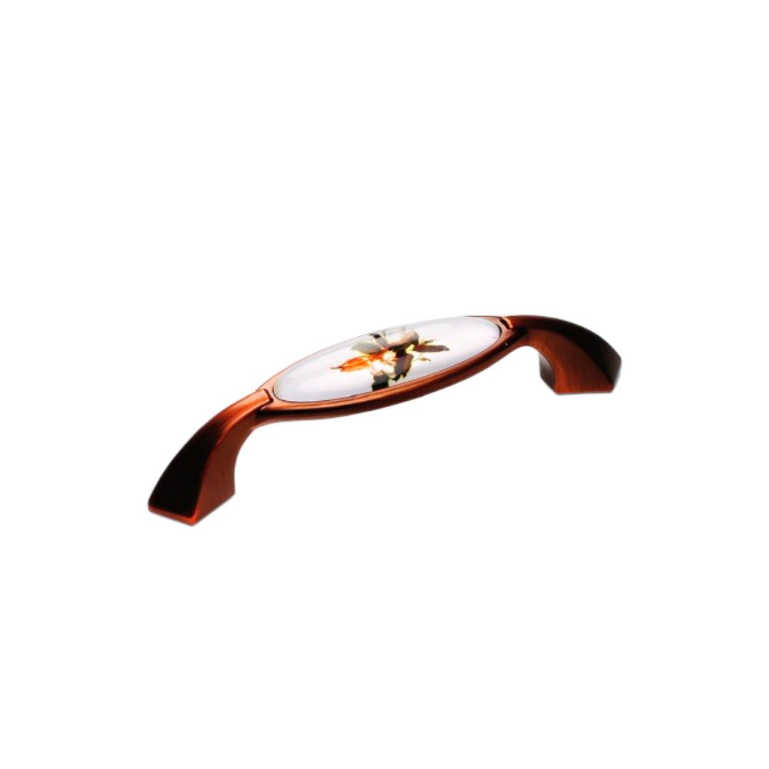 Ventus 2032 Yaldızlı Porselen Mobilya Kulp Antik Bakır - 96 mm