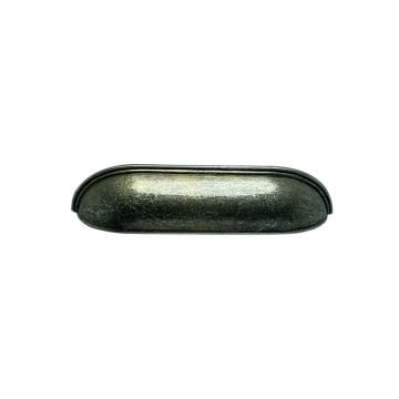 Dekor Çanak Tas Kulp Antik Gümüş - 96 mm