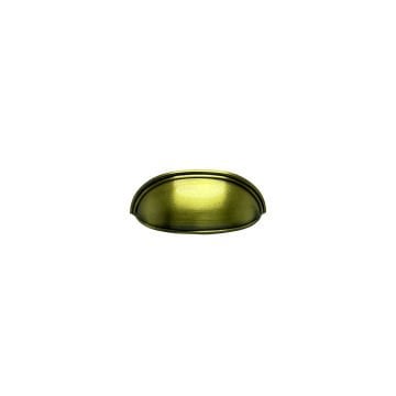 Dekor Çanak Tas Kulp Antik Sarı - 128 mm