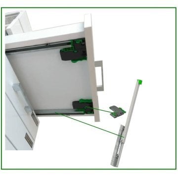 Array Plus-BM Frenli Çekmece Rayı Tam Açılım - 50 cm