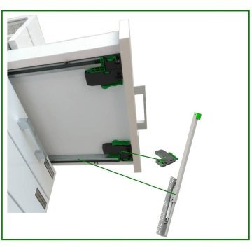 Array Plus-BM Frenli Çekmece Rayı Kısmi Açılım - 35 cm
