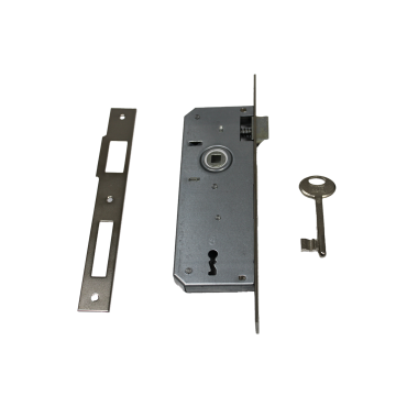 Kale Kilit Köşeli Oda Kapı Kilidi - 151R-35 mm / Nikel