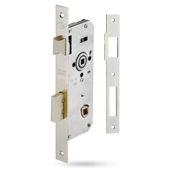 Kale Kilit Köşeli Oda Kapı Kilidi - 151R-40 mm / Nikel