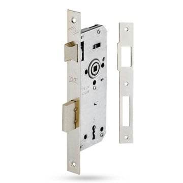 Kale Kilit Köşeli Wc Kapı Kilidi - 169R-40 mm / Nikel