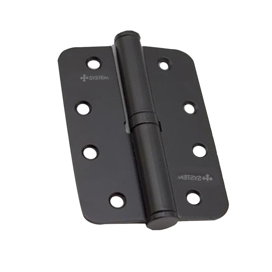 System 10 Cm Okka 3 mm Menteşe Mat Siyah - Sağ