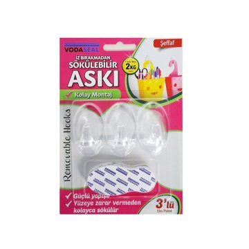Vodaseal İz Bırakmayan Askı Beyaz - 3 Adet
