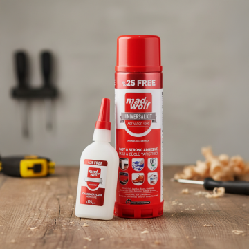 Madwolf Aktivatörlü Hızlı Yapıştırıcı Takımı 500 Ml