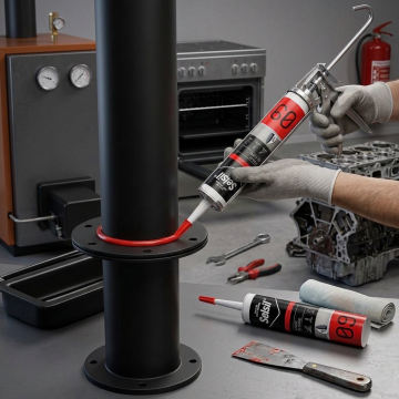 Selsil-x Kırmızı Isı Silikonu 280 gr