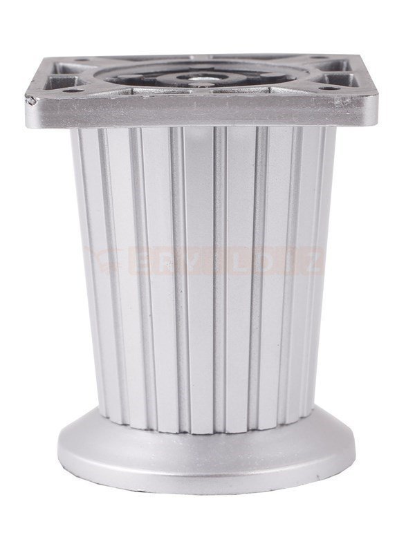 Eroğlu Çizgili Konik Mat Krom Plastik Ayak 8 cm