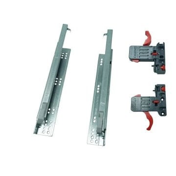 Samet Smart Slide Frenli Çekmece Rayı Kısmi Açılım - 25 cm