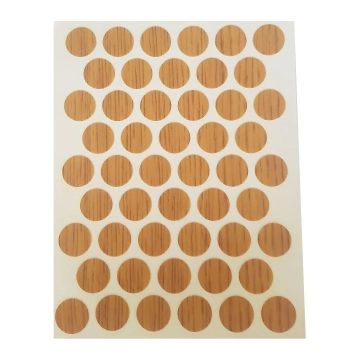 Fixcaps Yapışkanlı Vida Tapası Mat Koyu Zebrano