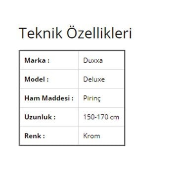Duxxa Deluxe Örgülü Sprial 150-160 CM