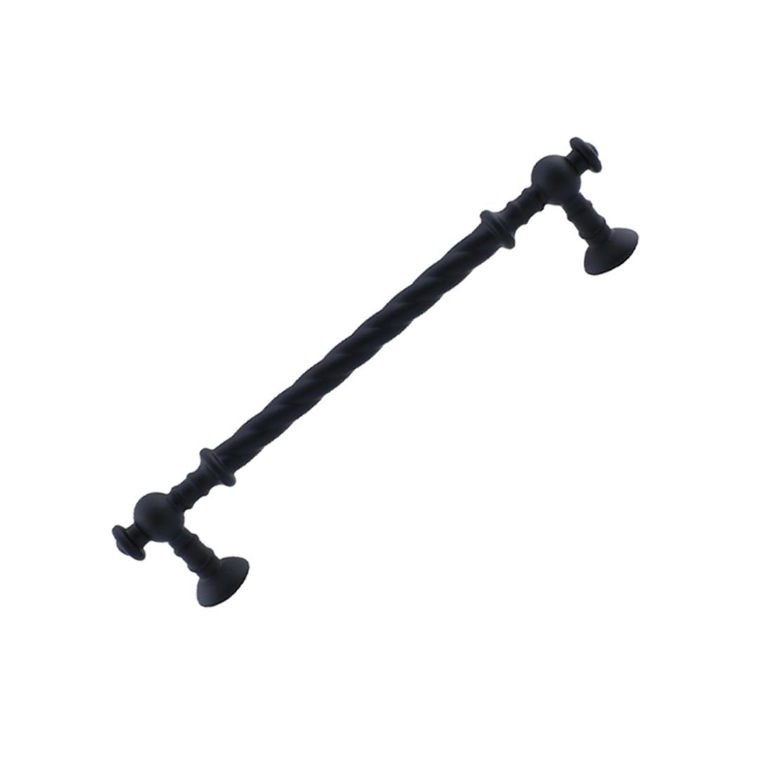 Metax Burgulu Mobilya Kulp Siyah 128 mm