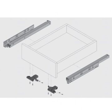 Samet Ultimade Kısmi Açılım Frenli Çekmece Rayı 40 cm