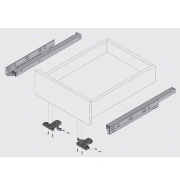 Samet Ultimade Kısmi Açılım Frenli Çekmece Rayı 45 cm