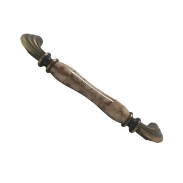 Tomurcuk 1905-41-160 L.Kahve Porselen Mobilya Kulp 160 mm