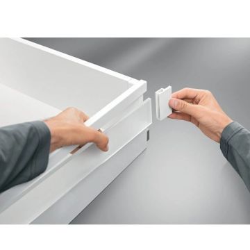 Blum Antaro Gri Çekmece Rayı Tek Bordürlü Alçak - 45 cm