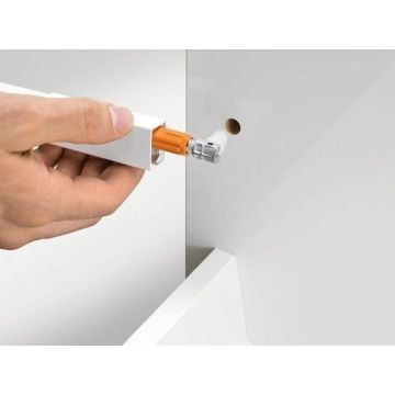 Blum Antaro Gri Çekmece Rayı Tek Bordürlü Alçak - 45 cm