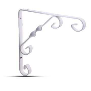 Decormate Burgulu Raf Ayağı Beyaz - 25 cm