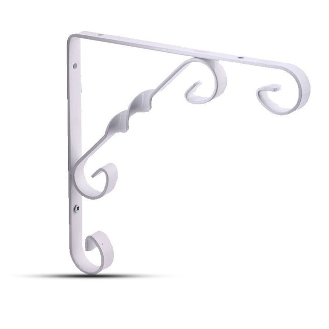 Decormate Burgulu Raf Ayağı Beyaz - 30 cm