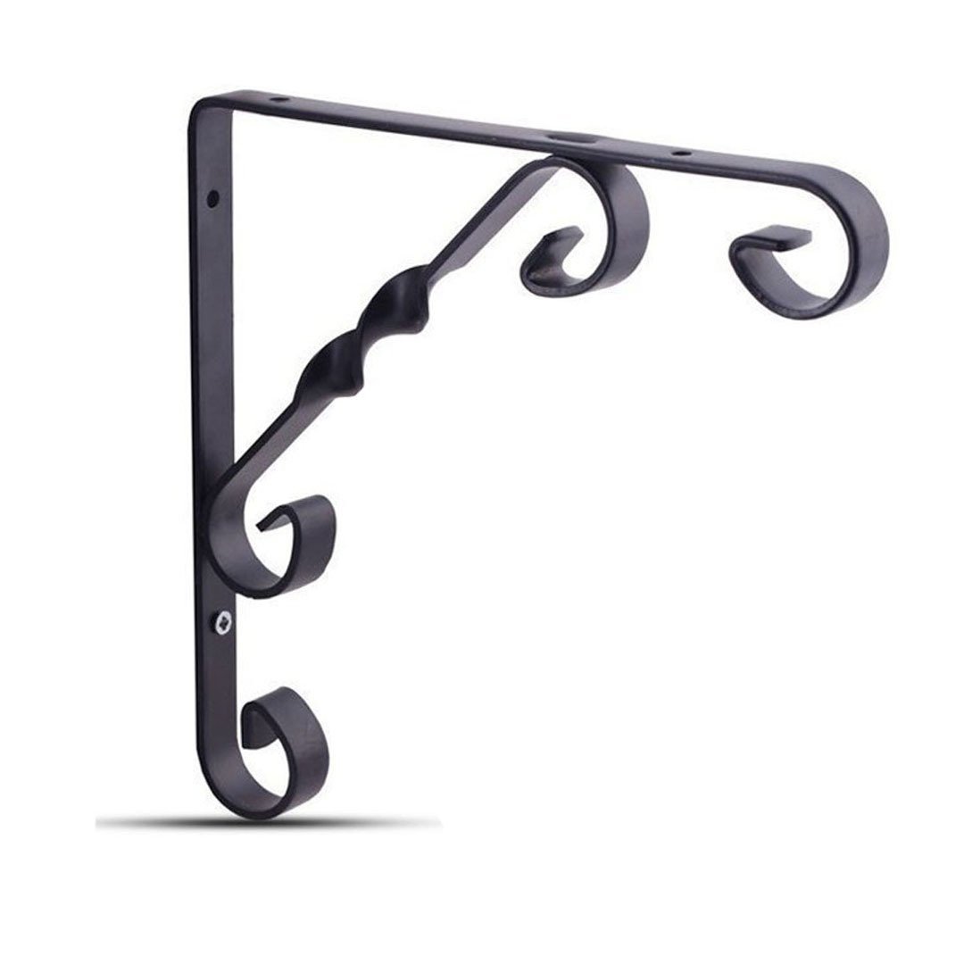 Decormate Burgulu Raf Ayağı Siyah - 25 cm