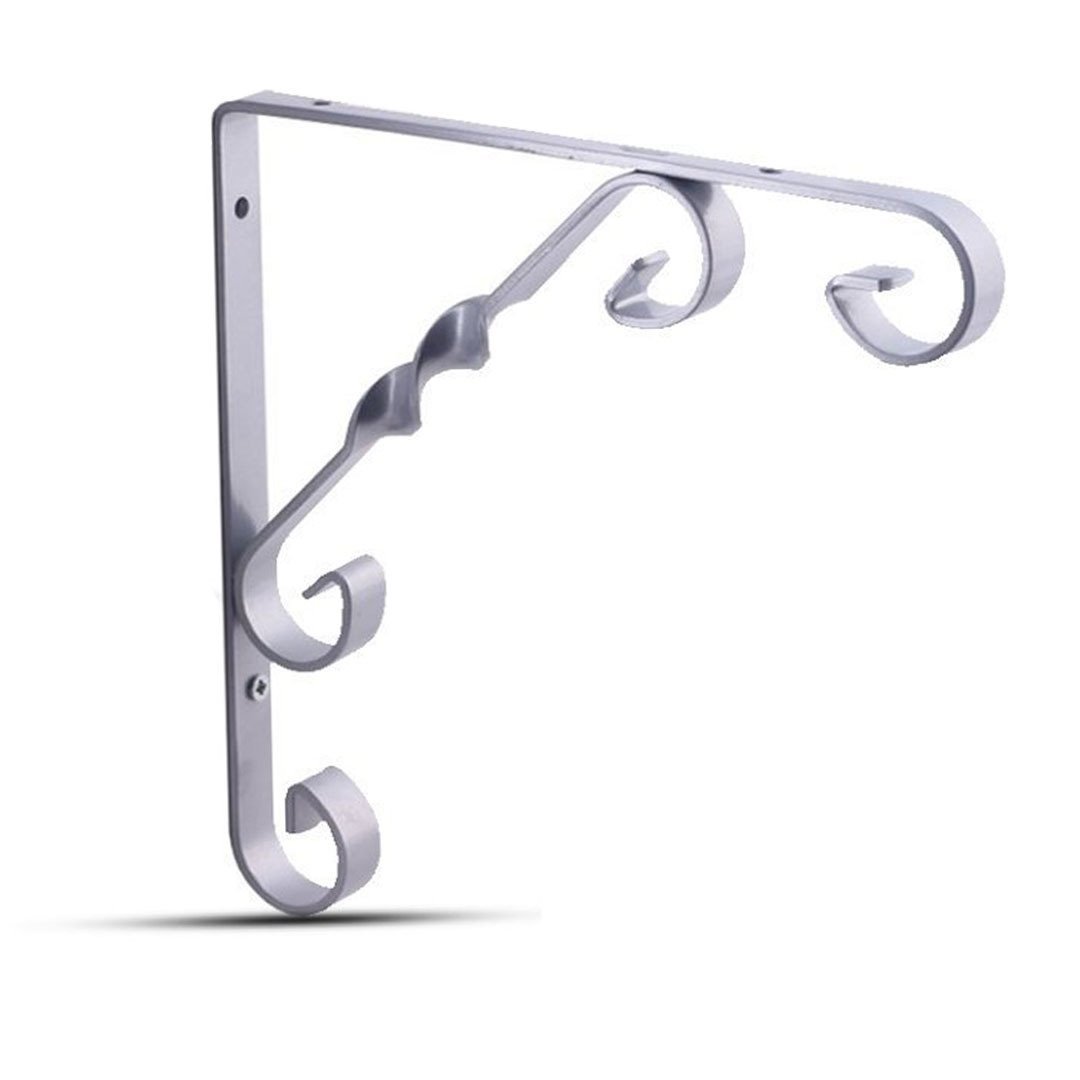 Decormate Burgulu Raf Ayağı Gri - 20 cm