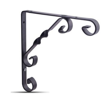 Decormate Burgulu Raf Ayağı Siyah - 20 cm