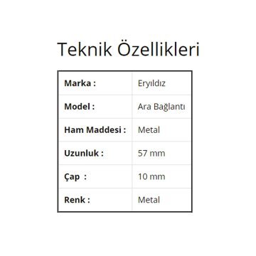 Ara Bağlantı Vidası 1 Adet