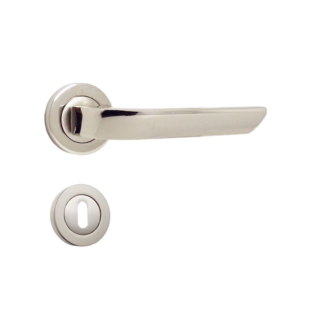 Nobel Massimo Nikel Saten Rozetli Kapı Kolu Oda Kapısı