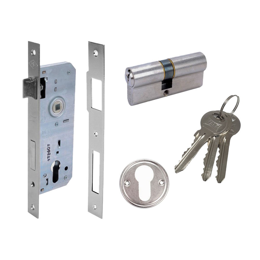 Kale Kilit 152 R Silindirli Çelik Kapı Kilidi Köşeli - 35 mm