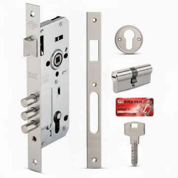 Kale Kilit 2000 3 Milli Silindirli Çelik Kapı Kilidi