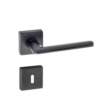 Doğanlar Kante Rozetli Kapı Kolu Antrasit - Oda Kapısı