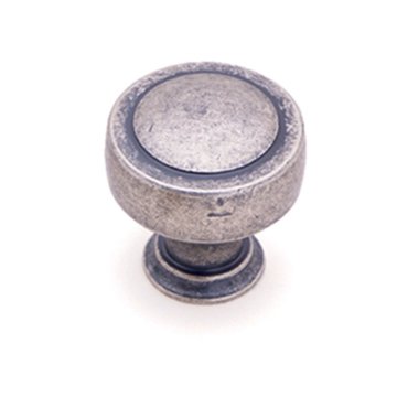 System 1915 Düğme Mobilya Kulp 32 mm Eskitilmiş Mat Gümüş
