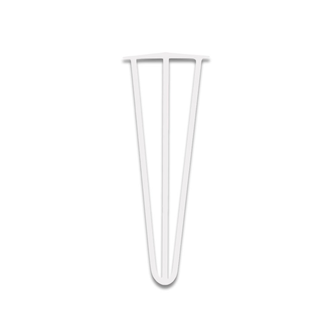 Kafes Ayak 10x1.2 mm Borulu Mobilya Ayağı 40 Cm Beyaz