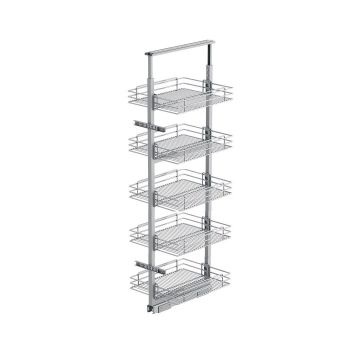 Starax Sepetli Teleskopik Mutfak Kiler 1133 Tel Sepetli / 40 cm - 155 cm - 170 cm Arası / 5 Sepetli