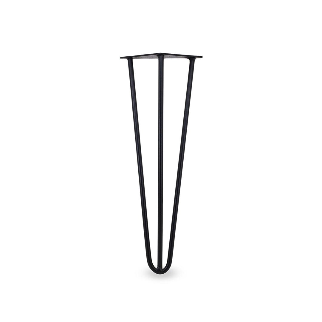 Kafes Ayak 10x1.2 mm Borulu Mobilya Ayağı 40 Cm Siyah