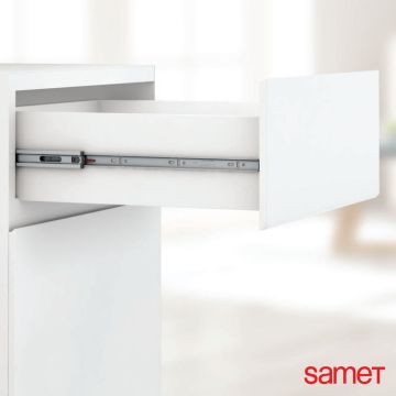Samet Frenli Teleskopik Mobilya Çekmece Rayı 4,6 cm-50 cm