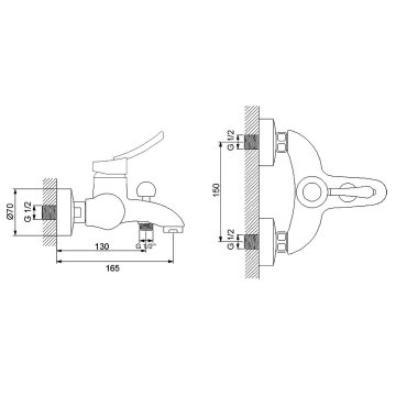 Newarc Smart Banyo Bataryası Krom